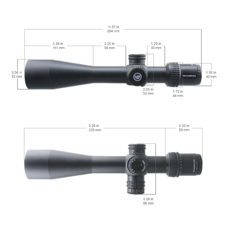 Vector Optics Veyron 6-24x44 IR First Focal Plane cannocchiale da puntamento illuminato per fucile