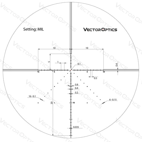Vector Optics Veyron 6-24x44 IR First Focal Plane cannocchiale da puntamento illuminato per fucile