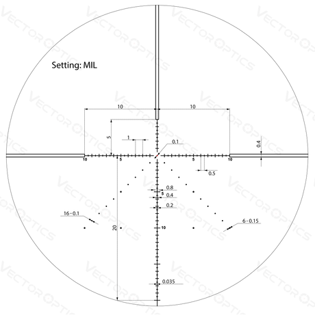Vector Optics Veyron 4-16x44 IR First Focal Plane Illuminated cannocchiale da puntamento per fucile