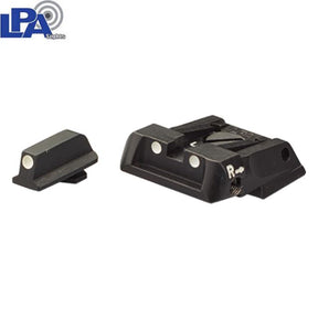 Walther Q4 SF OR & Q5 Match SF mire regolabili | con punti bianchi