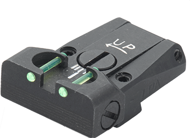 Walther Q5 Match SF, Q4 SF OR mirino posteriore completamente regolabile | con fibre ottiche 