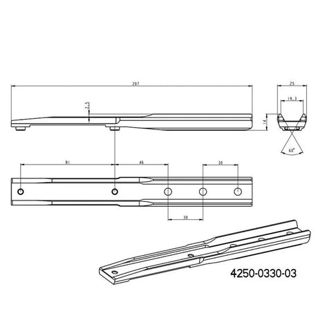 Adattatore per InfiRay Rico RL 42 RH 50 | base Blaser