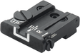 Tacca di mira regolabile per Glock [G17 G19 G26 & other] | linee bianche