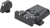 Mire regolabili per Glock [G17 G19 G26 & other] | punti bianchi