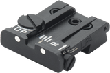 Browning Hi-Power [Sport Vigilante Mark III Practical HP40] tacca di mira regolabile | punti bianchi