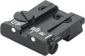 Browning Hi-Power [Sport Vigilante Mark III Practical HP40] tacca di mira regolabile | punti bianchi
