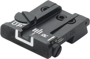 Browning Hi-Power [Sport Vigilante Mark III Practical HP40] tacca di mira regolabile | linee bianche