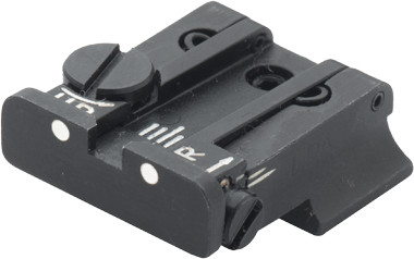 CZ 75 [75B 75 SP-01 P-01] tacca di mira regolabile | punti bianchi