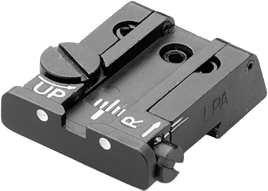 CZ P-10 tacca di mira completamente regolabile | punti bianchi