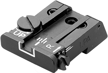 CZ P-10 tacca di mira completamente regolabile | linee bianche