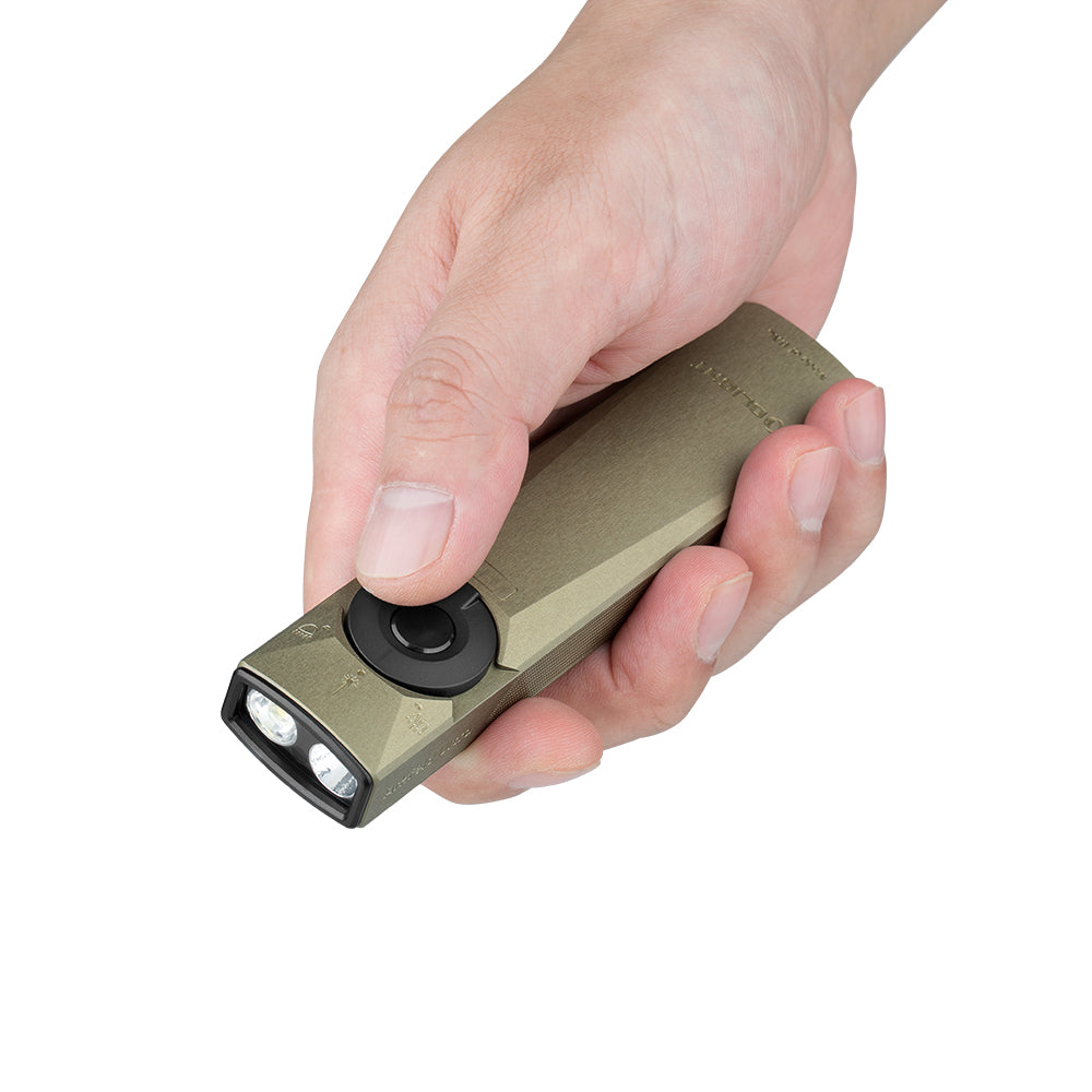 Olight Arkfeld Ultra | torcia EDC piatta 3-in-1 | 1.400 lm - Olive Green