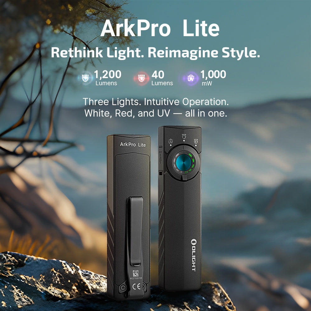 Olight ArkPro Lite | torcia EDC piatta 3-in-1 | 1.200 lm