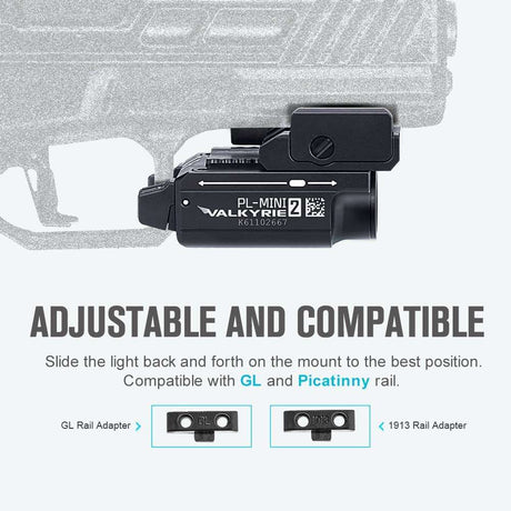 Olight PL-Mini 2 Valkyrie | torcia compatta per pistola | 600 lm