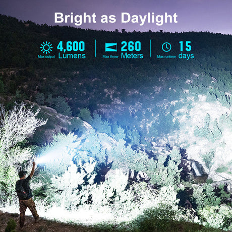 Olight Seeker 4 Pro | torcia ad alta potenza | 4.600 lm