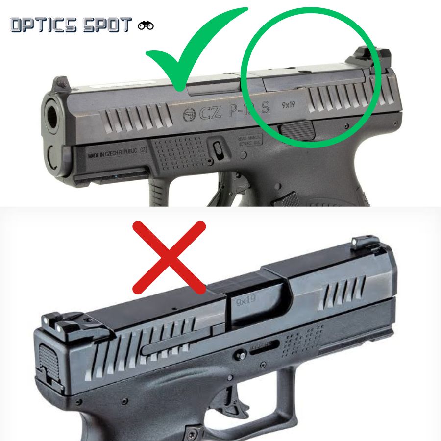 CZ P-10 piastra adattatrice | Docter impronta 