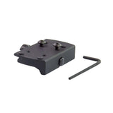 Picatinny attacco red dot con dado zigrinato | Shield RMSc impronta