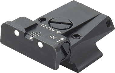 Smith & Wesson Cal. 45 3rd Gen tacca di mira regolabile | punti bianchi