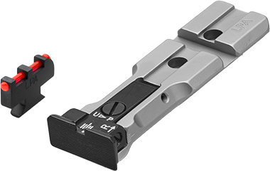 Smith & Wesson revolver [686 629 19 66 586 & other] red dot ready mire regolabili | fibra ottica