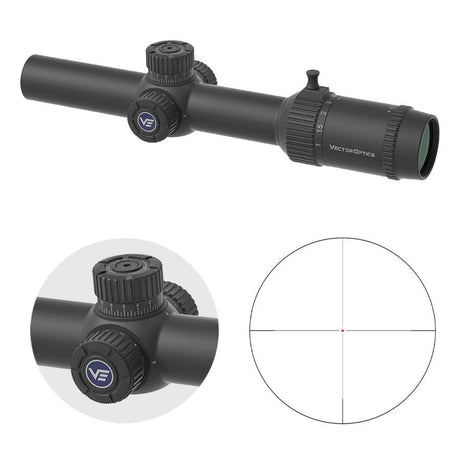 Vector Optics Forester 1-8x24 Fiber cannocchiale da puntamento SFP