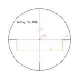 Vector Optics Forester 1-8x24 Fiber cannocchiale da puntamento SFP